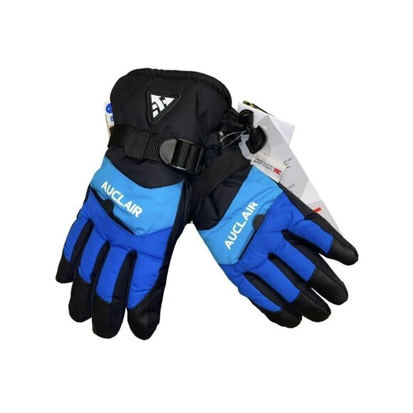 BNWT AUCLAIR GLOVES juniors size Small Blue Black Reflective - Picture 5 of 5